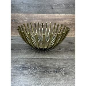 Z Gallerie Bowl Jupiter Gold 14.5 Decorative Use